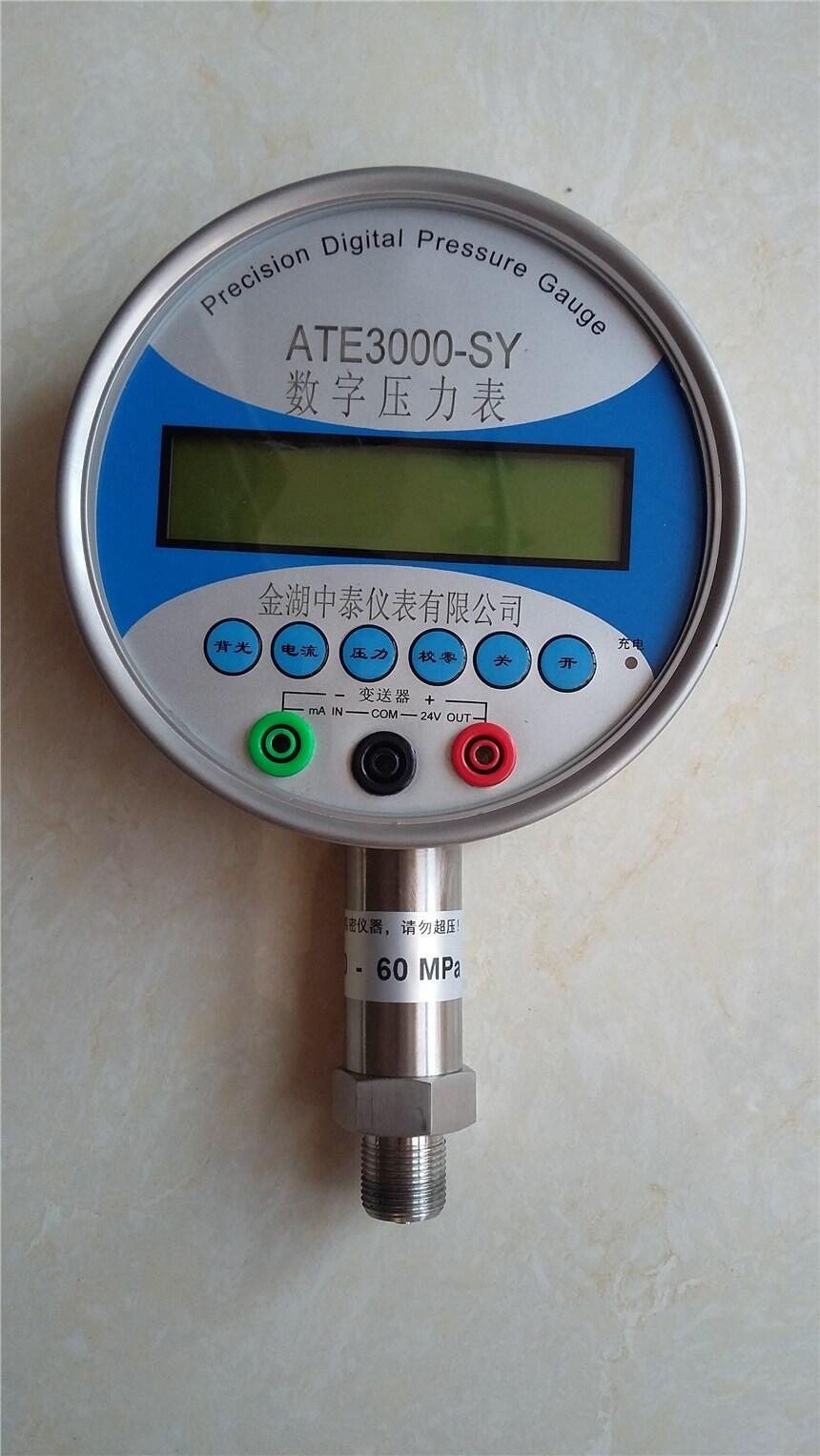 遠(yuǎn)傳數(shù)字壓力表ATE3000-SY 大屏液晶顯示,0.05級(jí)